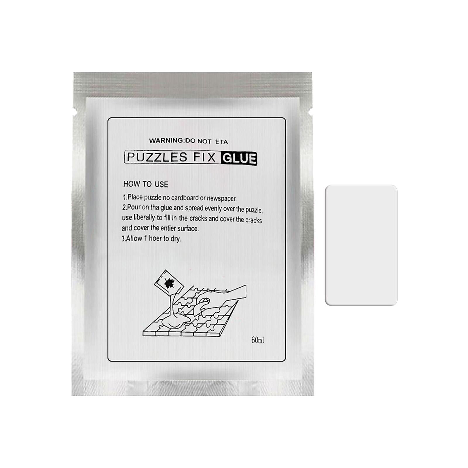 60ml Jigsaw Puzzle Glue with Squeegee Board Sealant Gluing Conserver