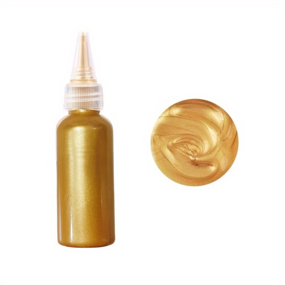 60ml Metallic Acrylic Paint Resin Pigments Golden Silvery Copper For Epoxy Resin Jewelry Making Handmade DIY Colorant Pigment