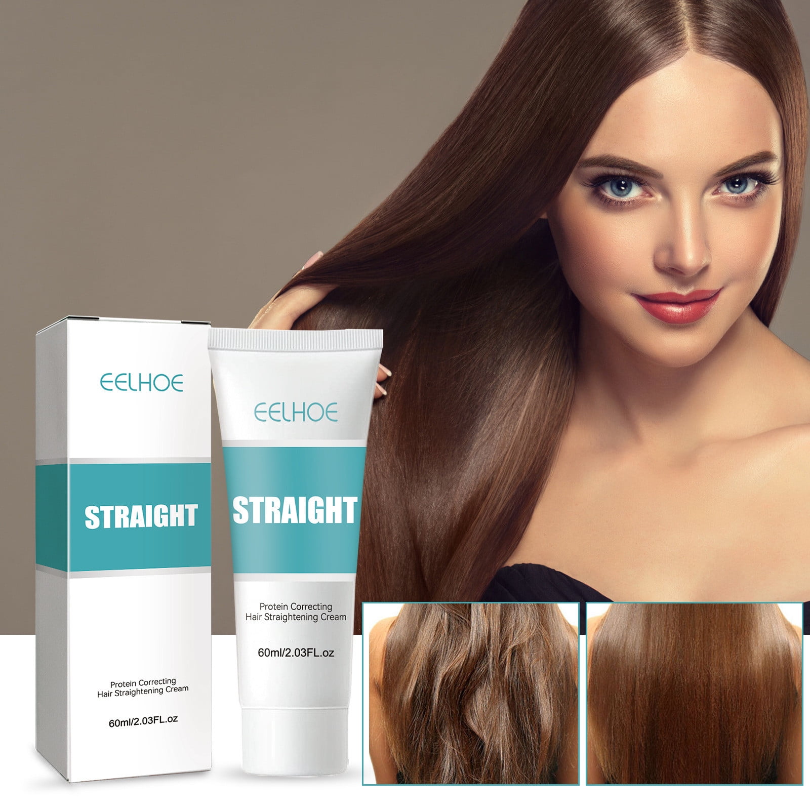 60ml Protein Hair Straightening Cream , 2023 New Protein Correcting