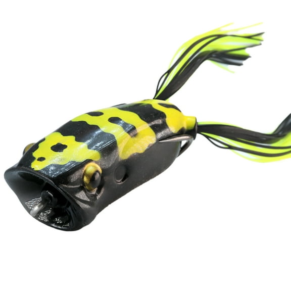 60mm/16g Fishing Lure Realistic Appearance Sharp Hook Big Mouth Large Snakehead Frog Wobbler Topwater Artificial Bait Fishing Equipment