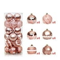thumbnail image 1 of 60mm/2.36" Christmas Ball Ornaments,24PCS Christmas Tree Baubles Shatterproof Plastic Christmas Ball Ornament Tree Pendants Holiday Party Festival Decor, 1 of 2