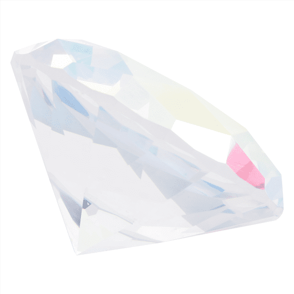 60mm Crystal Diamond Paperweight Decorative Rainbow Maker Prism Glass Diamonds Wedding Room Desktop Ornaments B,1 x Rhinestone ornament