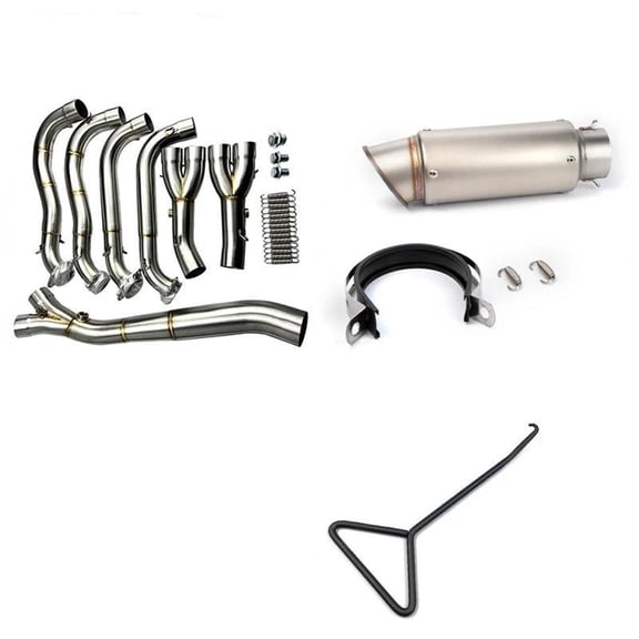 60mm Motorcycle Exhaust Full Systems Muffler Pit Bike Modified Front Pipe For BMW S1000RR S1000R 2010-2018