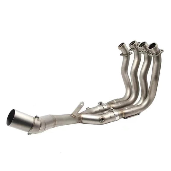 60mm Motorcycle Exhaust Pipe System Modified Middle Front Link Pipe Muffler For Yamaha YZF-R1 MT10 MT 2015-2019
