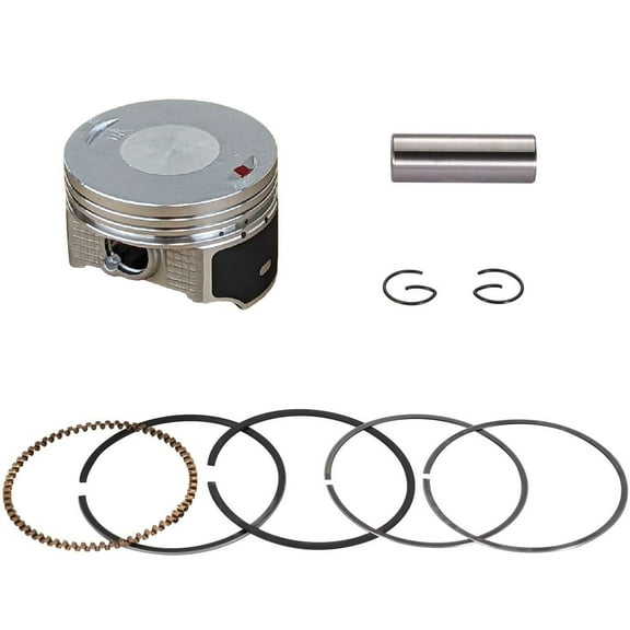 60mm Motorcycle Piston & Rings Set with Wrist Pin, Clips - for Jonway GTX 250 EFI Manual 6 Speed Motorcycle Engines