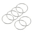 thumbnail image 1 of 60mm OD Metal O Ring Iron Electroplated Silver Tone 10 Pack, 1 of 5