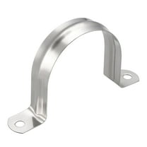 60mm Rigid Pipe Strap, 304 Stainless Steel, 2 Holes Clamp, 5 Pcs