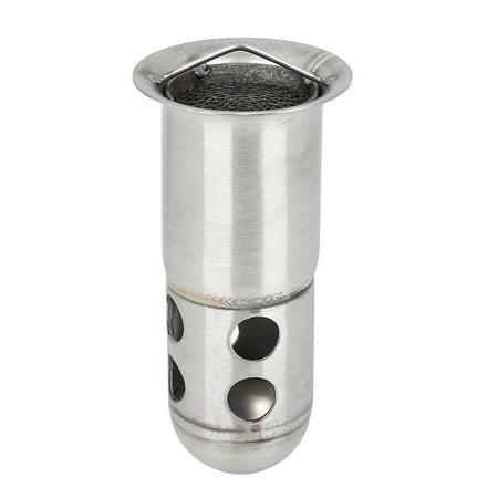 60mm Universal Motorcycle Exhaust Pipe Baffle Muffler Pipe Baffle Noise Eliminator Silver Tone