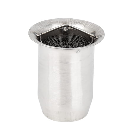 60mm Universal Motorcycle Exhaust Pipe Baffle Noise Eliminator Silver Tone