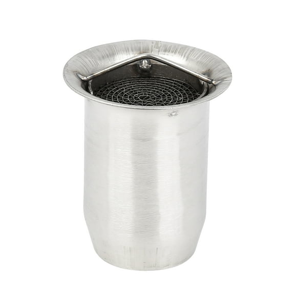 60mm Universal Motorcycle Exhaust Pipe Baffle Noise Eliminator Silver Tone