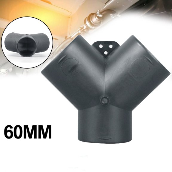 60mm Vent Duct Y Branch Pipe Outlet Exhaust Connector For Air Diesel Heater Part