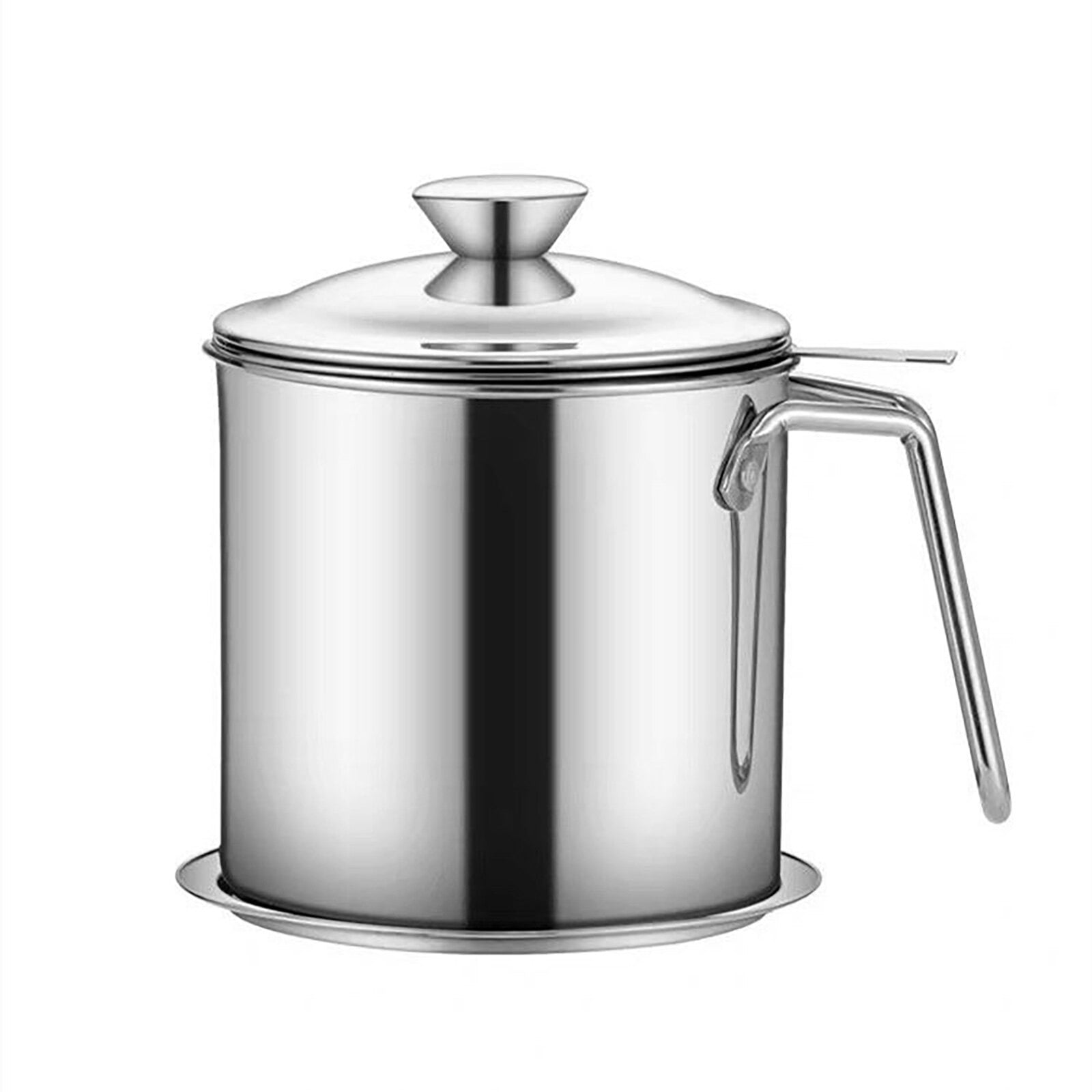 60oz Bacon Grease Container with Strainer for Hot Oil, 1.8L Stainless