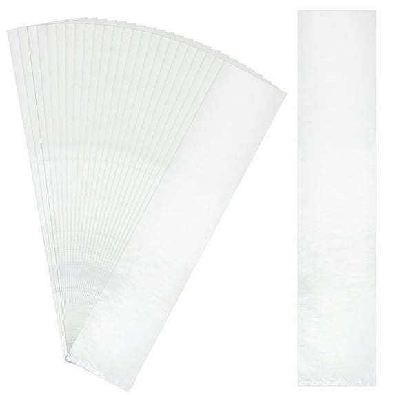 60pc 6×30 inch 60 Pack Poster Bags 2.3 Mil Long Open-Ended Plastic Sleeves Transparent Storage Poster Tube for Wigs Posters Popcorn Blueprint Narrow Items Waterproof