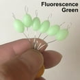 thumbnail image 1 of 60pcs(10 Groups) Durable Catfish Flotador Resistance Good Quality Luminous Space Beans Fishing Accessories Black Rubber Float Line Stopper FLUORESCENCE GREEN 9-12#, 1 of 1