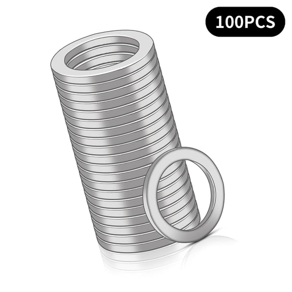 60pcs/100pcs M10 Stainless Steel Washers 1.5mm for DIY Projects Professional Use