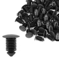 thumbnail image 1 of 60pcs 10mm Car Vehicle Plastic Rivets Interior Weatherstrip  Clips Black, 1 of 5