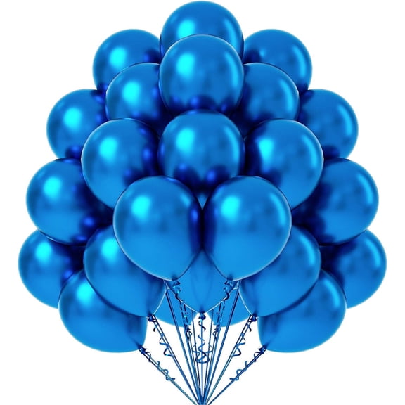 60pcs 12inch chrome blue latex balloons Wedding Children's Birthday Party Easter Graduation Party Decorated baby shower latex balloons