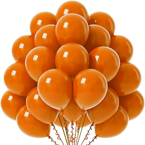 60pcs 12inch dark orange latex balloons Wedding Children's Birthday Party Easter Graduation Party Decorated baby shower latex balloons
