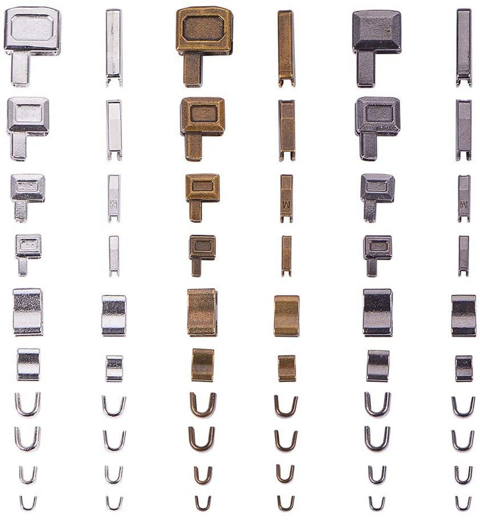 5 Pairs Metal Zipper Tail Clip Buckle Stop Plug Head DIY Hardware Craft  Sewing