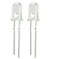 thumbnail image 1 of 60pcs 5mm White  Diode Lighting Electronics Component Emitting Light 3-3.4V, 1 of 4