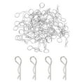 thumbnail image 1 of 60pcs Angle Body Clips Bent Springy Pins for All 1/8 1/10 1/12 Scale Model RC Car Fit 1.0mm Rod(Silver), 1 of 7