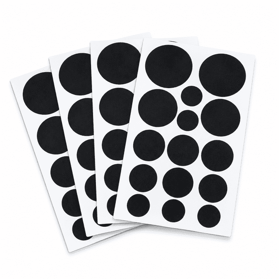 60pcs Black Patch for Clothing Repair, Clothes Patches Self Adhesive, Fabric Patches Stick On Patches Tape for Coat Clothing Tent Sleeping Bags Ski Pants Holes Fixing Round 4 Sheets
