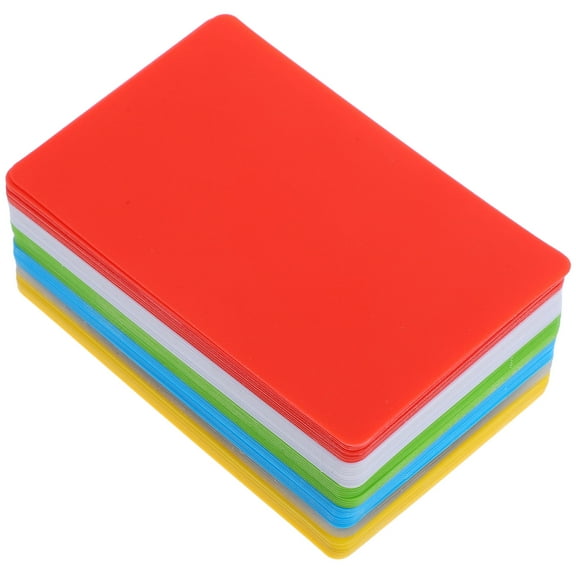 60pcs Blank Business Cards Plastic Sheet Diy Name Cards Birthday Cards Cards Thank You Cards For Customer Diy Work Cards Vip Cards