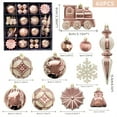 60pcs Christmas Ball Ornaments Red Gold Baubles Christmas Tree