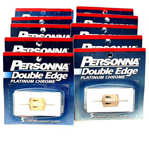 60pcs Chrome Double Edge Razor Blades Stainless Steel Barber Salon MADE IN USA