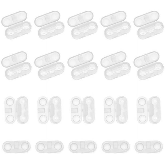 60pcs Clear Plastic Chain Connector Replacement Vertical Roman Roller Blind Ball Chain Cord Connector Clips for Beaded Chain for #10 or #6 Roller Shades and Vertical Blinds