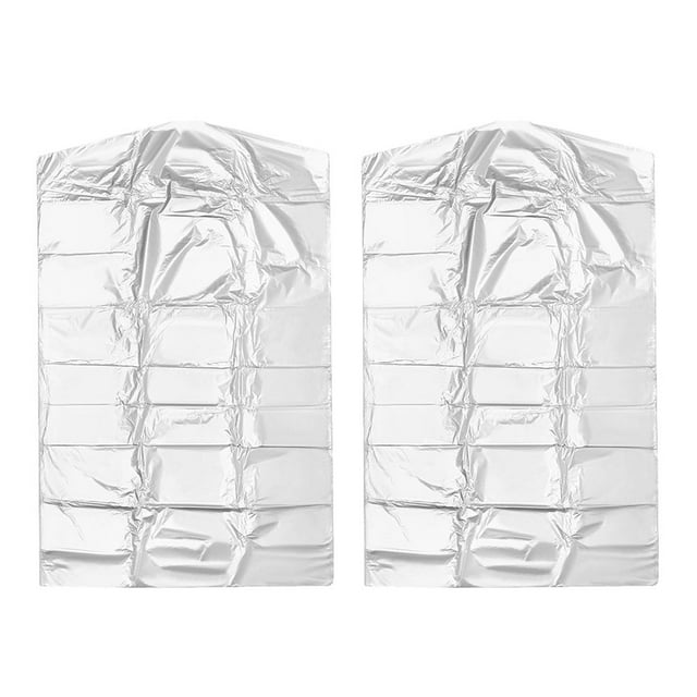 60pcs Clothes Dry Cleaning Bags Clothing Dust Covers Dry Cleaners
