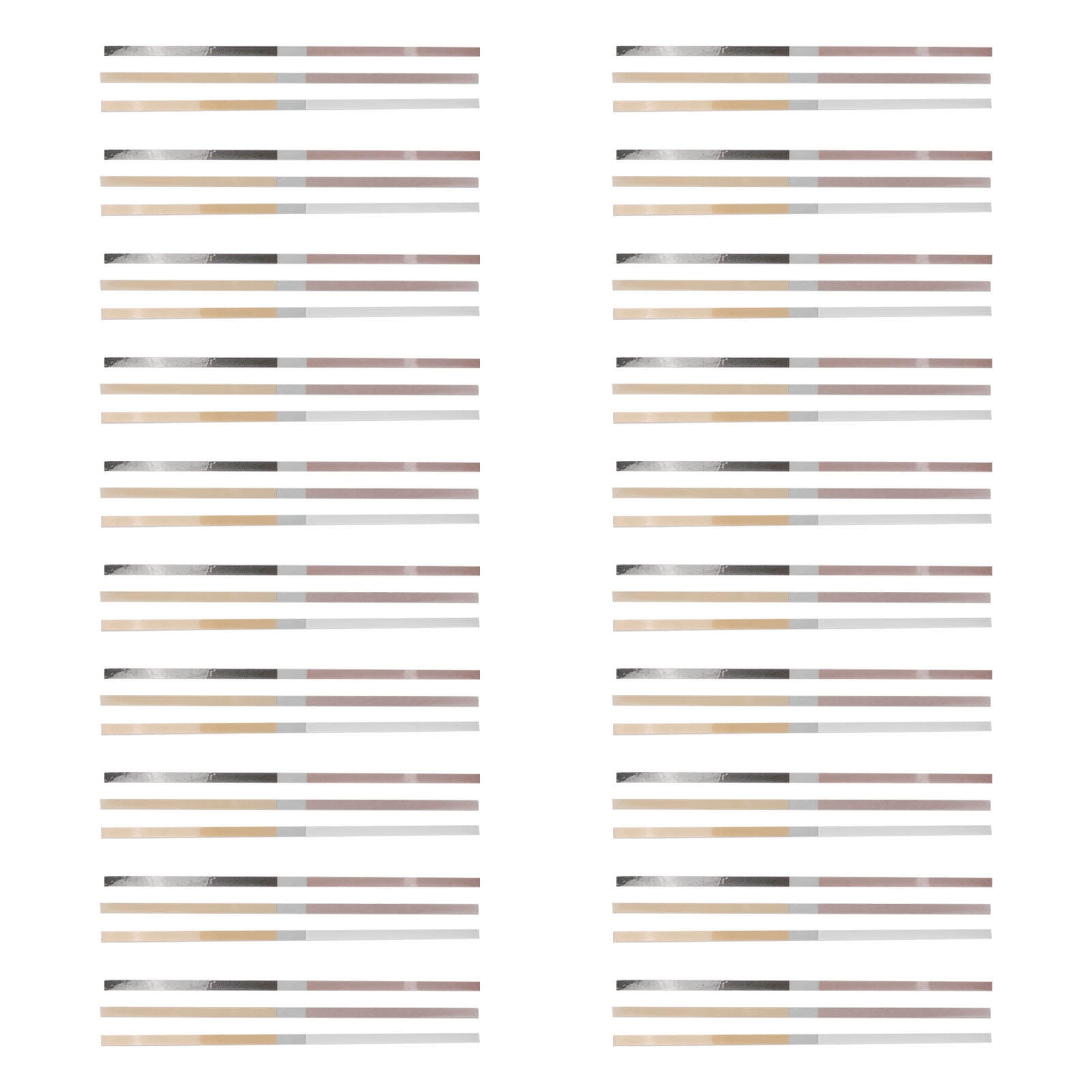 60pcs Dental Abrasive Polishing Strips Double Sides 3 Colors Various Roughness Teeth Sanding