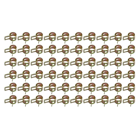60pcs Fuel Line Hose Spring Clip Water Pipe Air Tube Clamp for Auto Car 9MM