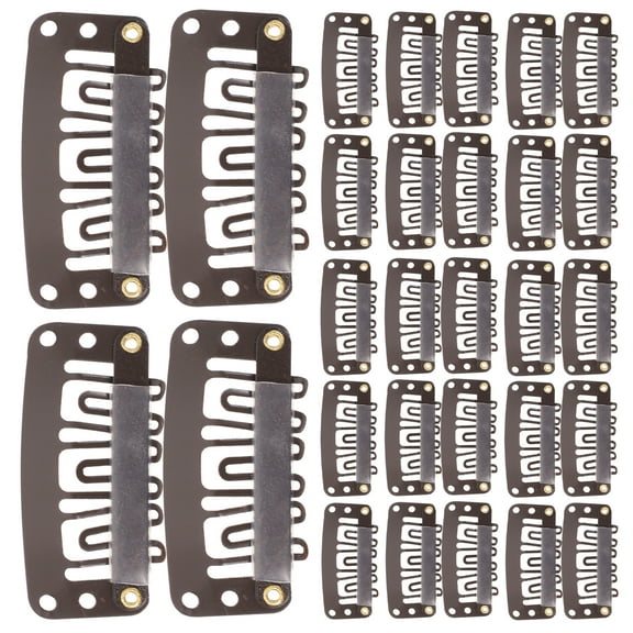 60pcs Hair Extension Clips Snap Clips Wig Holding Clips for Hair Extensions