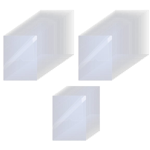 60pcs High Visibility Transparent File Folders Durable and Water Resistant Document Holder for Office or School Use