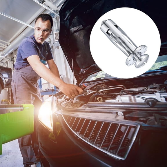 60pcs M 4 M5 M6 M8 Jack Nuts, Carbon Steel Expansion Screw Nut Fasteners for Securing Plate Frame Container Tag