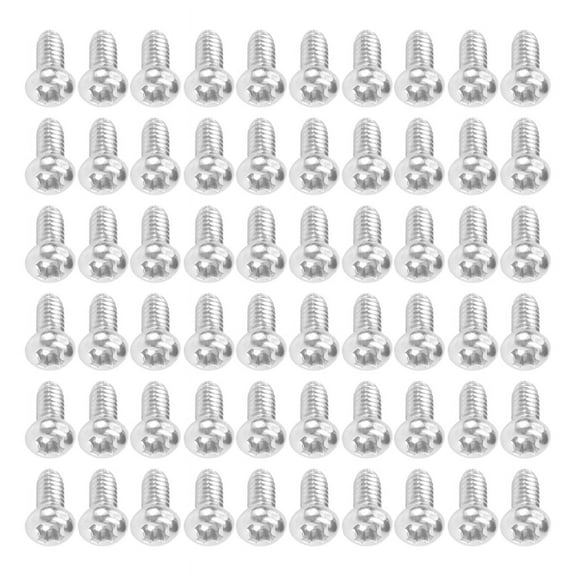 60pcs M2 x 4mm 304 Stainless Steel Round Head Screws Bolt