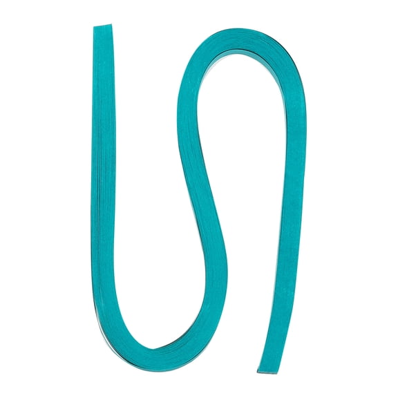 60pcs Metallic Quilling Strips Paper 1cm x 54cm Origami Paper Quilling Kits for Adults Beginner, Aquamarine Blue