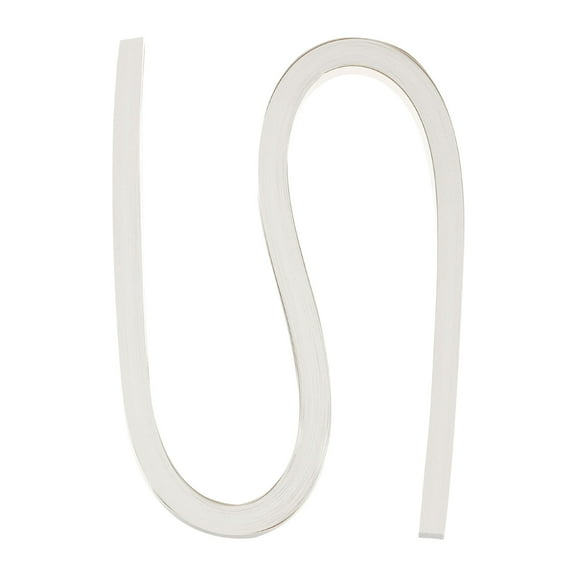 60pcs Metallic Quilling Strips Paper 1cm x 54cm Origami Paper Quilling Kits for Adults Beginner, White