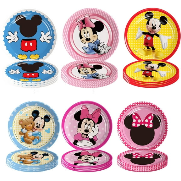 60pcs Mickey   Birthday Party Plates Mouse Birthday Party Supplies Favors Mouse Birthday Birthday  Shower Decor