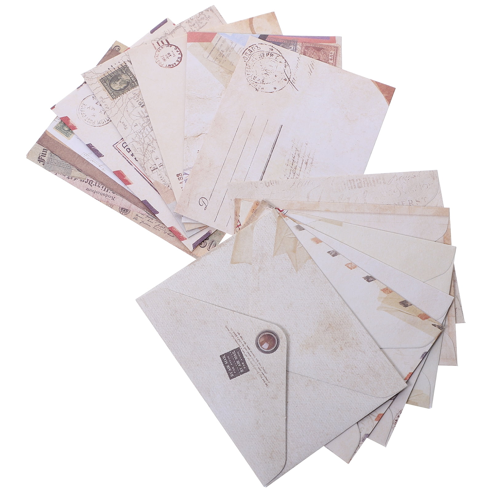 60pcs Mini Envelopes Small Paper Envelopes Retro Envelopes Cards