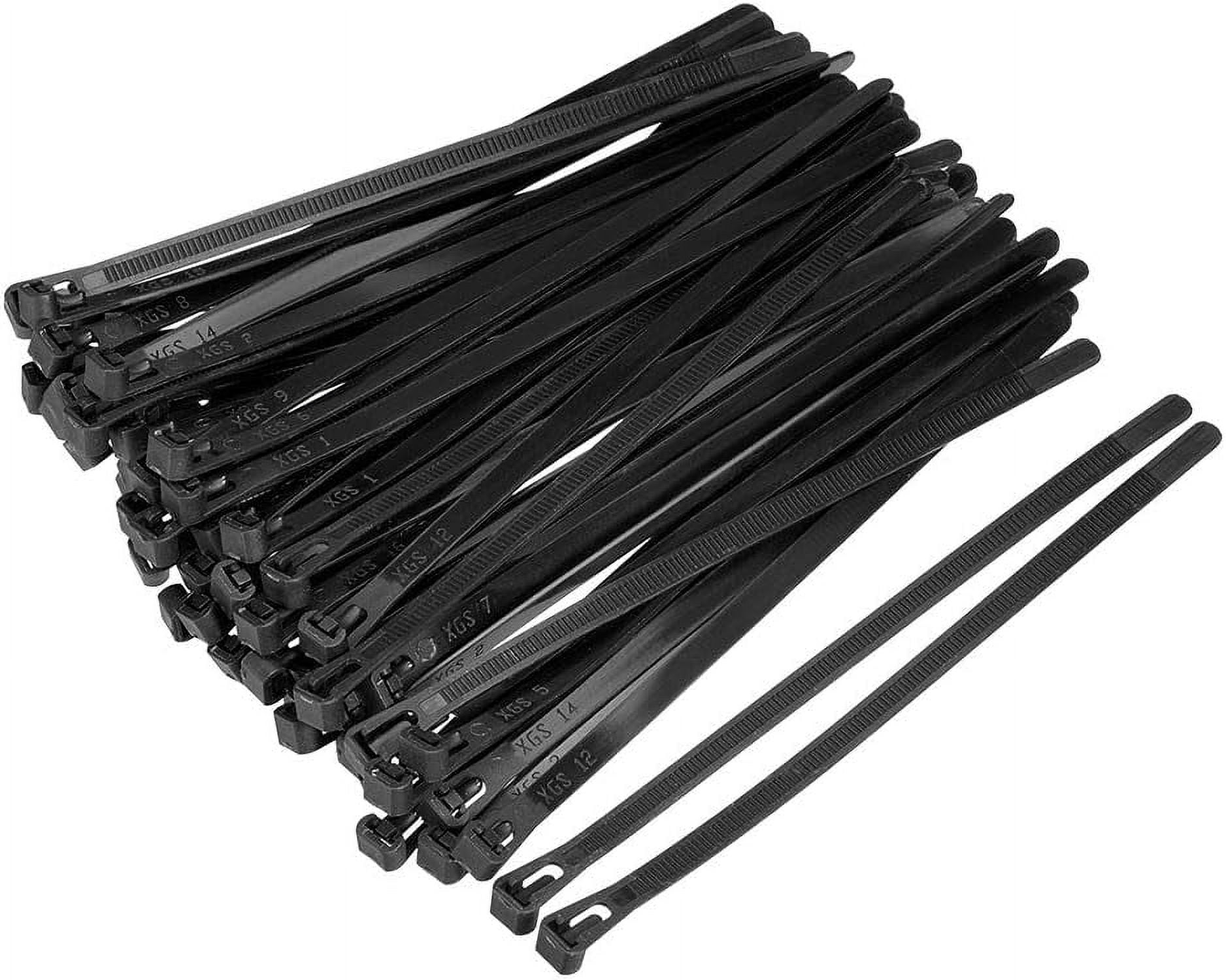 60pcs Reusable Cable Ties 8 Inch x 0.3 Inch Adjustable Nylon Zip Ties