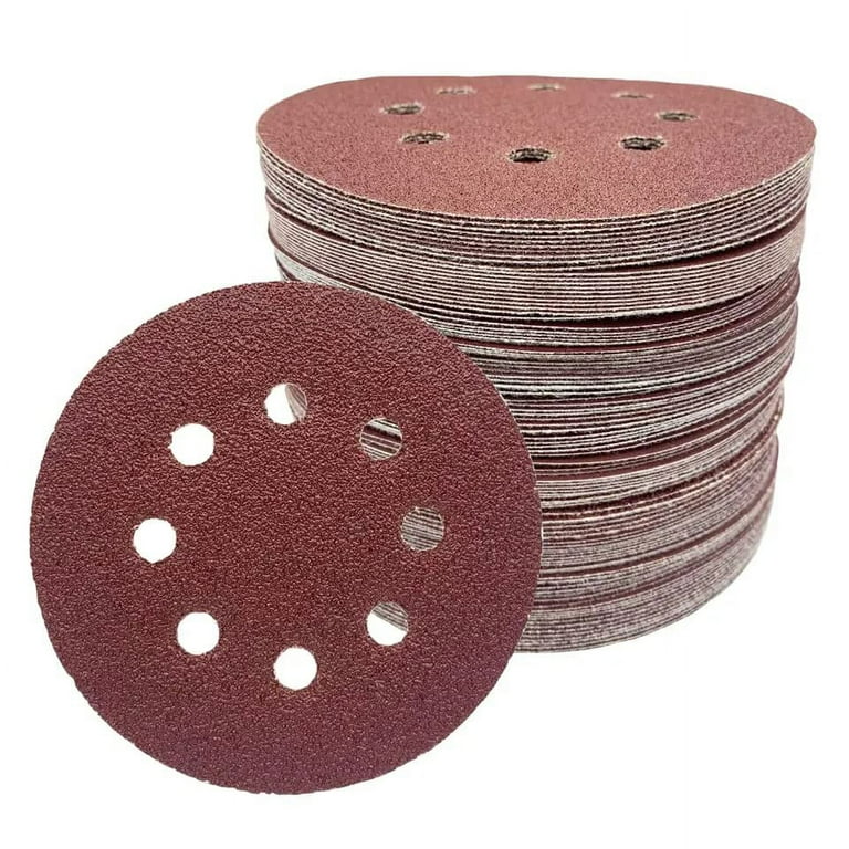 60pcs Round Orbital Sanding Dics | Mixed Grit | 125mm Circle