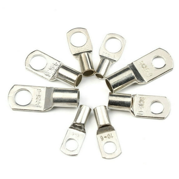 60pcs SC Battery Copper Cable Lugs Electric Wire Connectors Crimp Ring Terminals