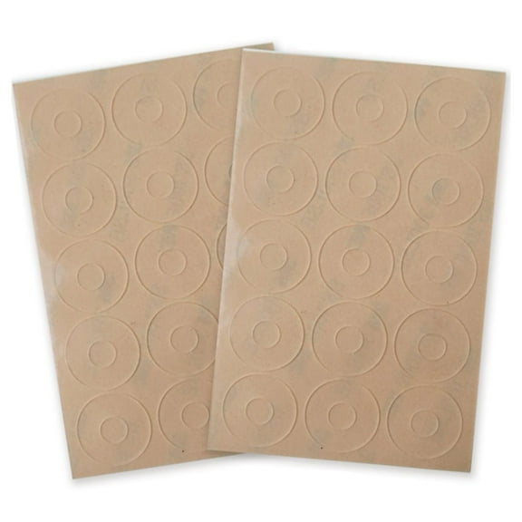 60pcs Silicone Ruler Rings True Grip Nonslip Silicone Grips Ruler Grip Sticker Craft Supplies for Quilting Rulers