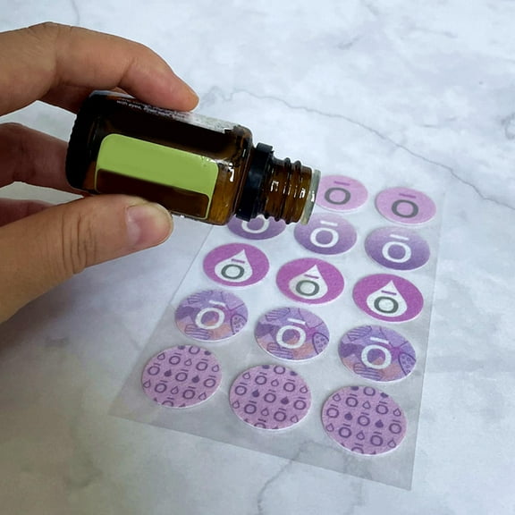 60pcs Tasteless Sticker Perfumed Essential Oil Diffuser Stickers Breath s for Clothes Shoes