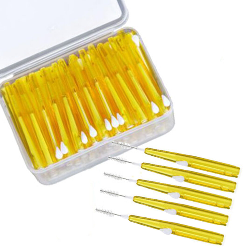 60pcs Toothpick Interdental Brushes Tooth Flossing Head Oral Hygiene
