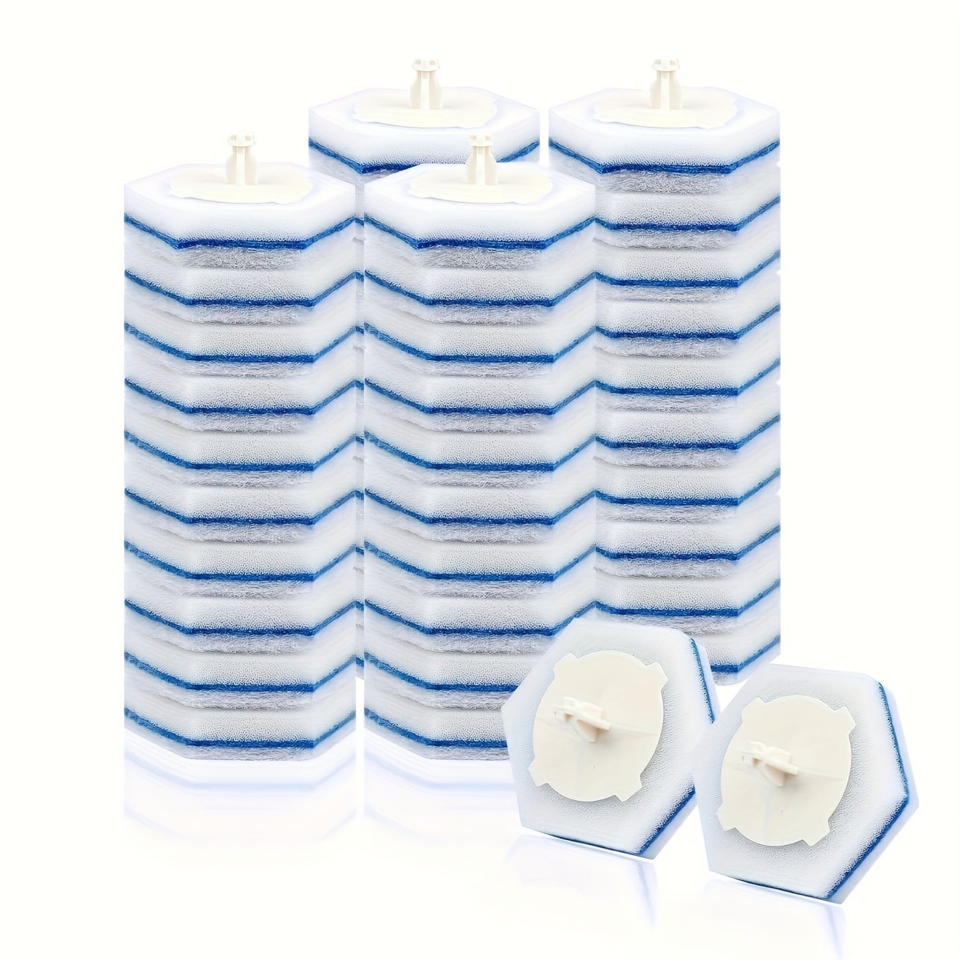 60pcs Upgraded Wand Refills, Disposable Toilet Bowl Cleaner Pads