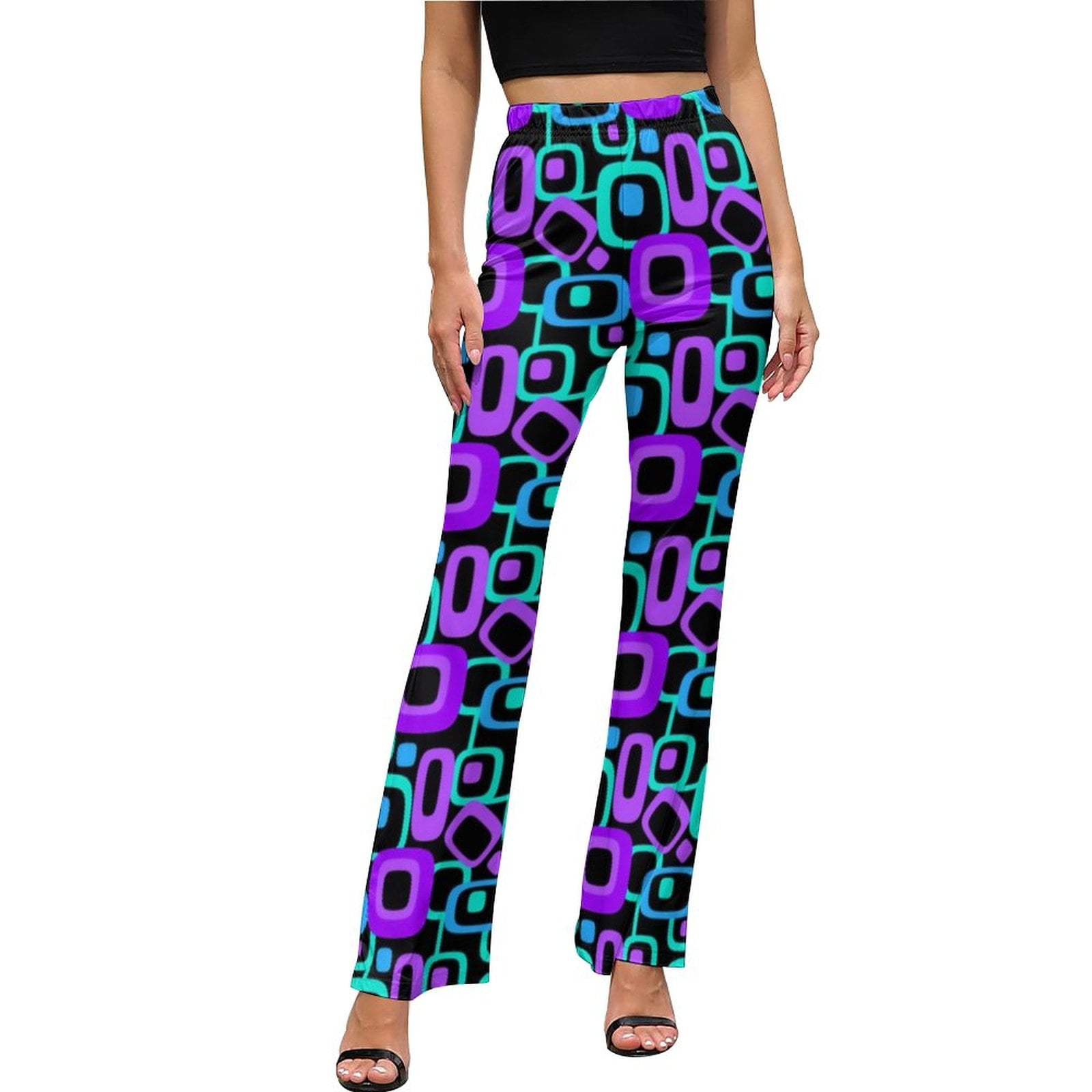 60s 70s Hippie Bohemian Casual Pants Hippie Flower Power