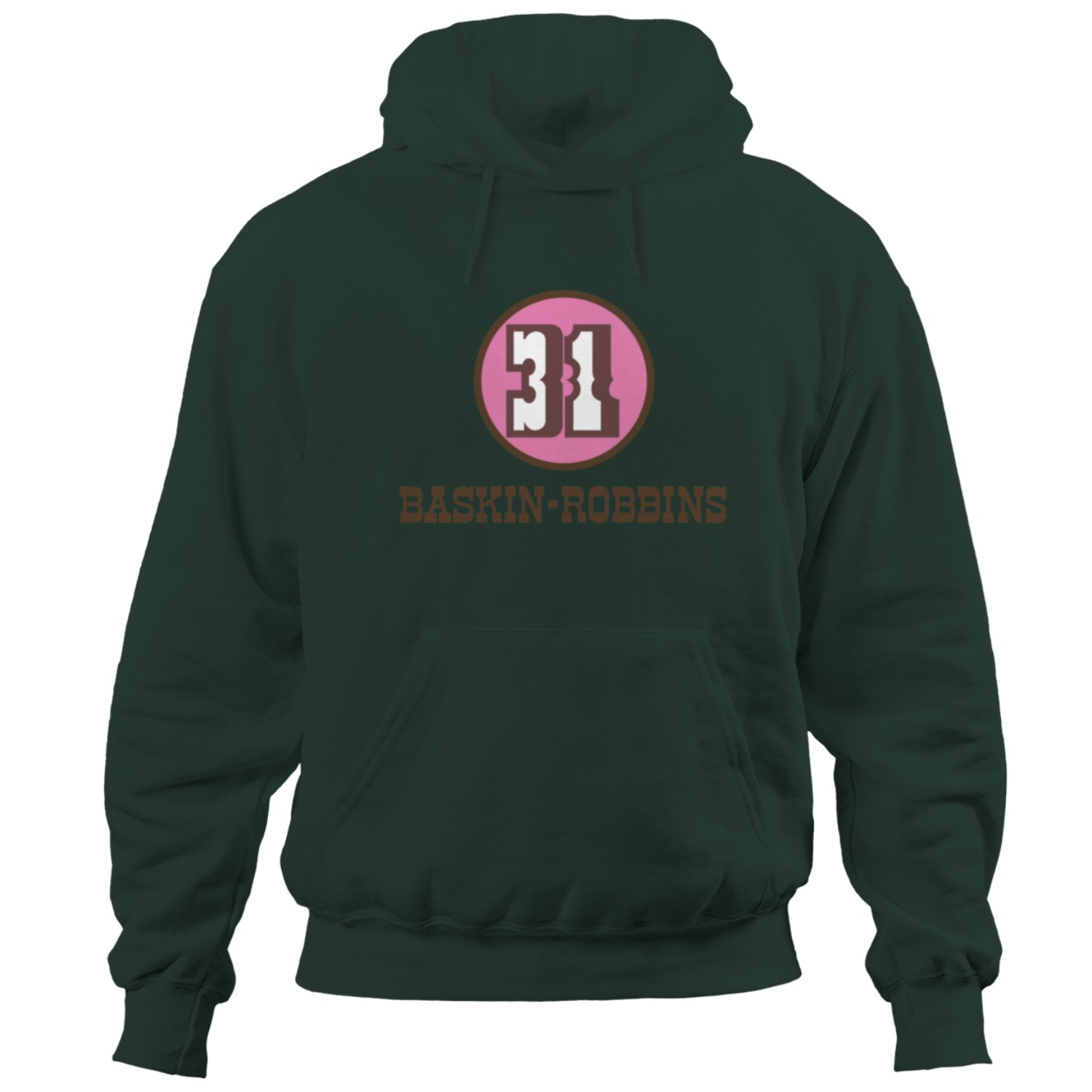 60s70s Vintage Defunct BaskinRobbins Ice Cream Logo Hoodie, Unisex